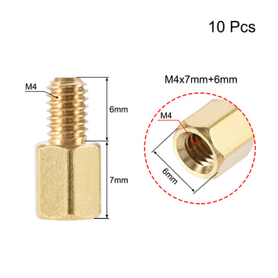 Harfington M4 Male to Female Hex Brass Spacer Standoff 10pcs