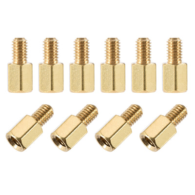 Harfington M4 Male to Female Hex Brass Spacer Standoff 10pcs
