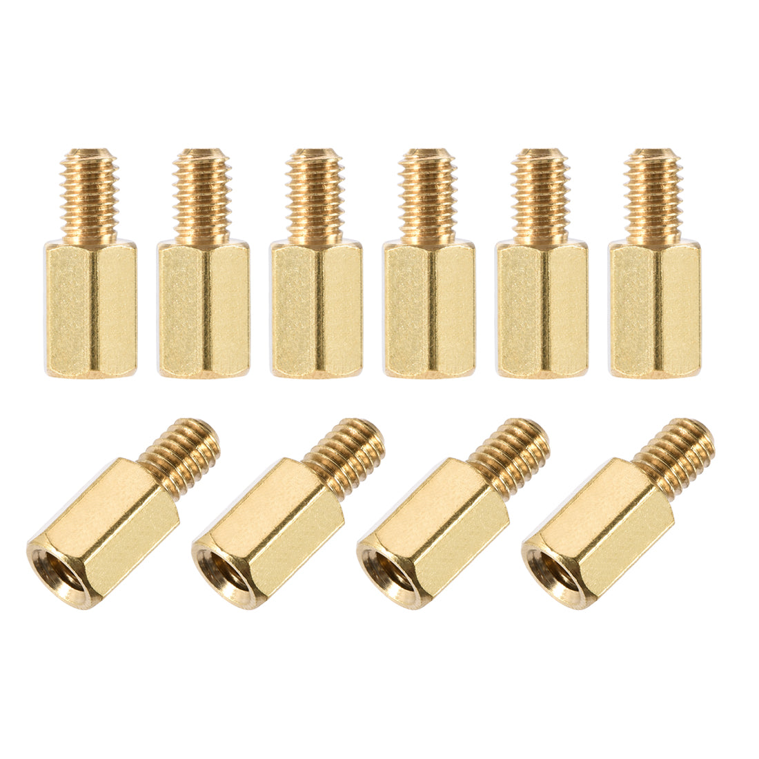 Harfington M4 Male to Female Hex Brass Spacer Standoff 10pcs