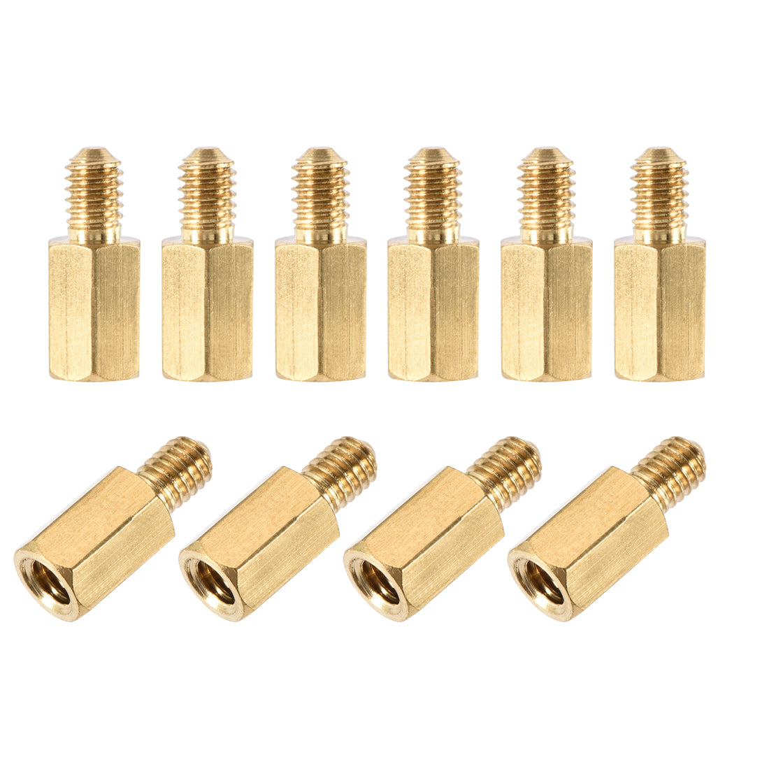Harfington M4 Male to Female Hex Brass Spacer Standoff 10pcs
