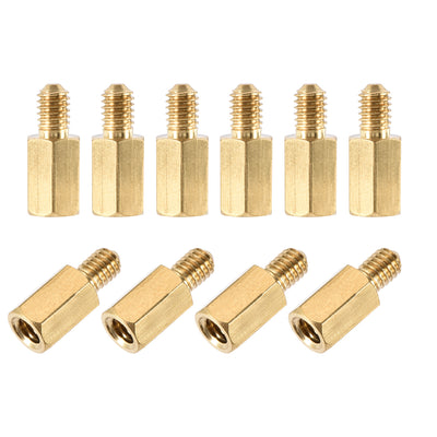 Harfington M4 Male to Female Hex Brass Spacer Standoff 10pcs