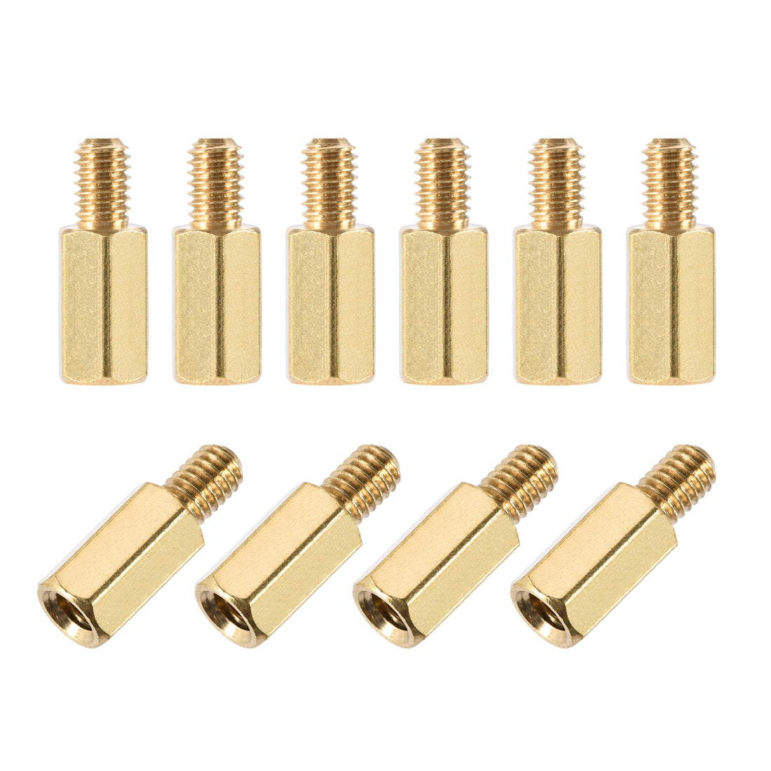 Harfington M4 Male to Female Hex Brass Spacer Standoff 10pcs