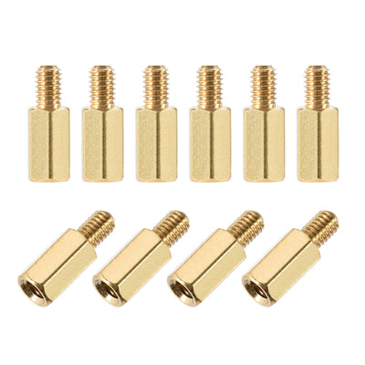 Harfington M4 Male to Female Hex Brass Spacer Standoff 10pcs
