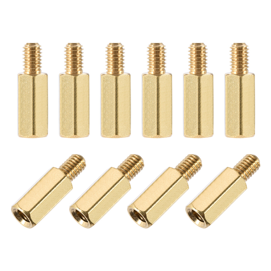 Harfington M4 Male to Female Hex Brass Spacer Standoff 10pcs