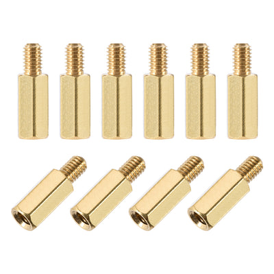 Harfington M4 Male to Female Hex Brass Spacer Standoff 10pcs