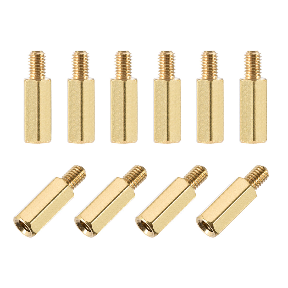 Harfington M4 Male to Female Hex Brass Spacer Standoff 10pcs