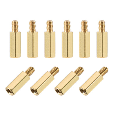 Harfington M4 Male to Female Hex Brass Spacer Standoff 10pcs