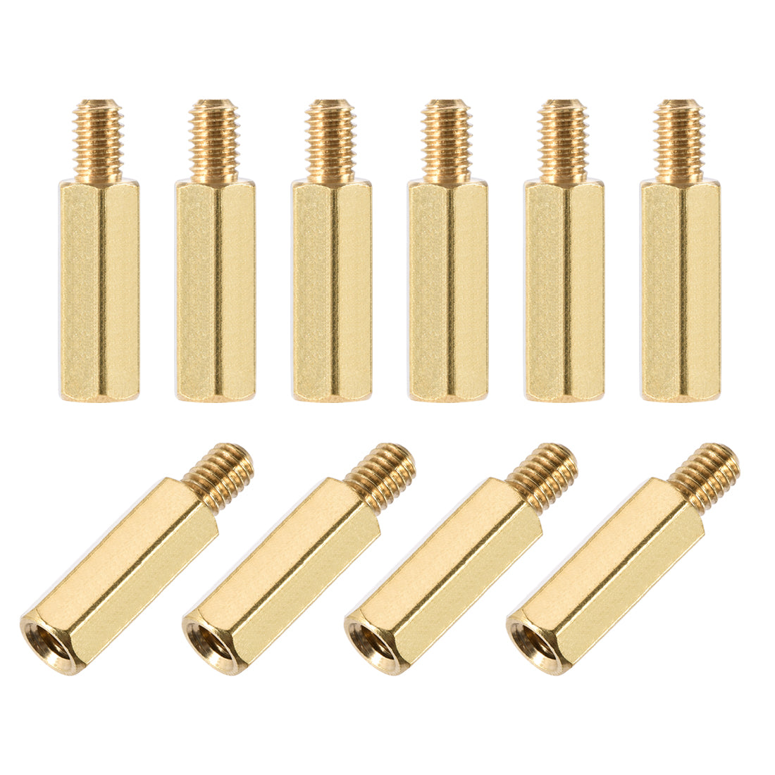 Harfington M4 Male to Female Hex Brass Spacer Standoff 10pcs
