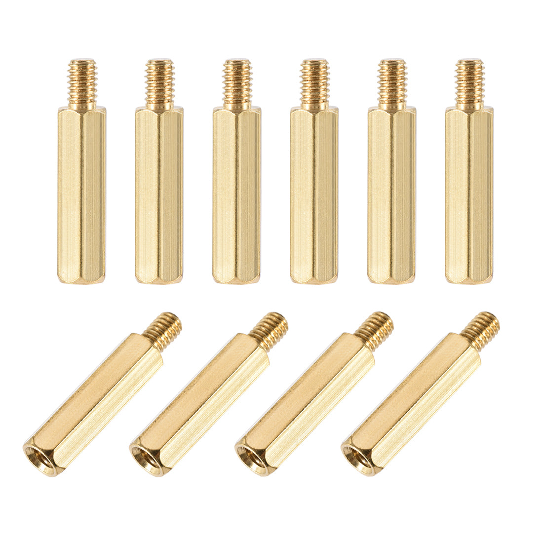 Harfington M4 Male to Female Hex Brass Spacer Standoff 10pcs