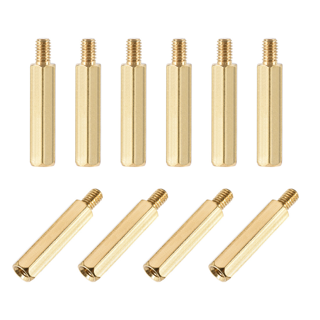 Harfington M4 Male to Female Hex Brass Spacer Standoff 10pcs