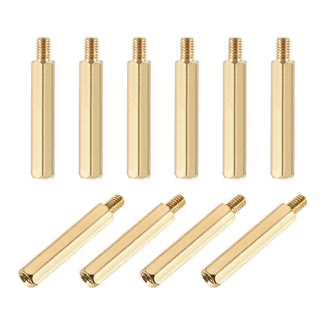 Harfington M4 Male to Female Hex Brass Spacer Standoff 10pcs