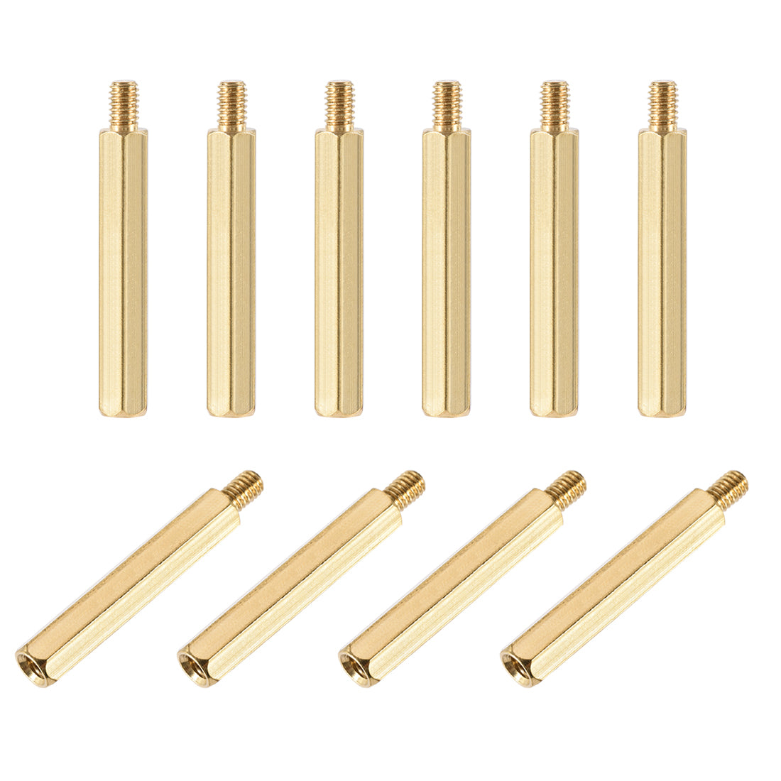 Harfington M4 Male to Female Hex Brass Spacer Standoff 10pcs