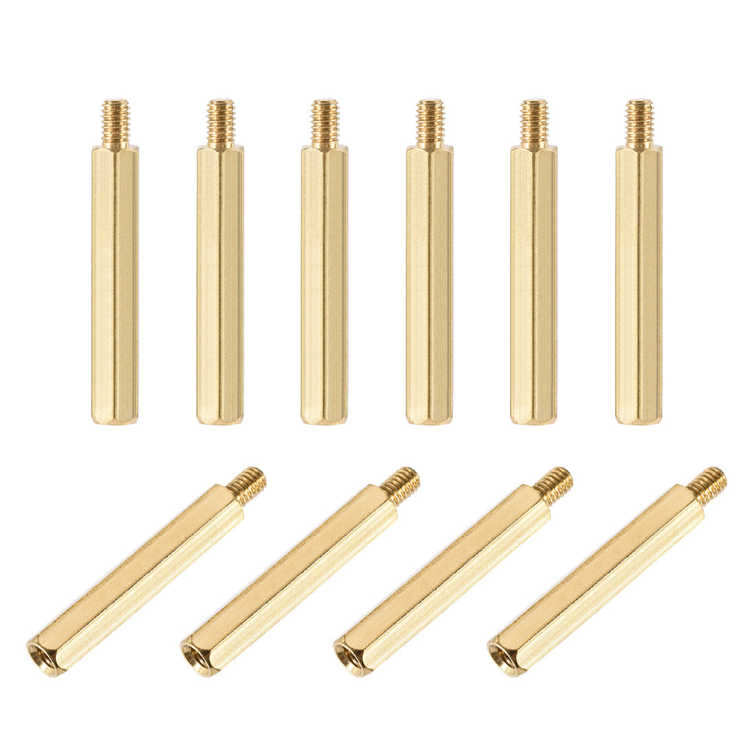 Harfington M4 Male to Female Hex Brass Spacer Standoff 10pcs