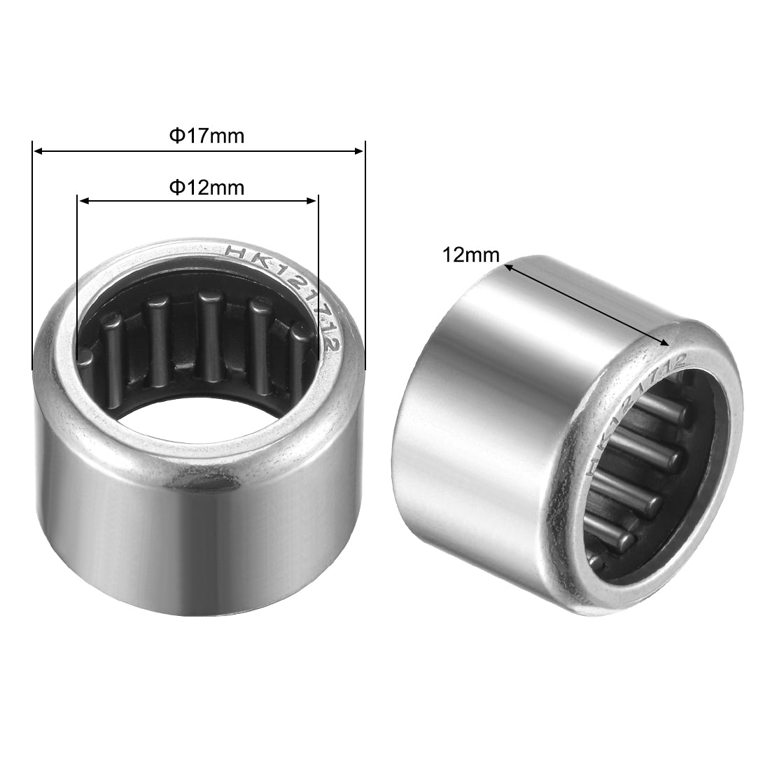 Harfington Needle Roller Bearings, Open End, Stamping Steel Drawn Cup Metric