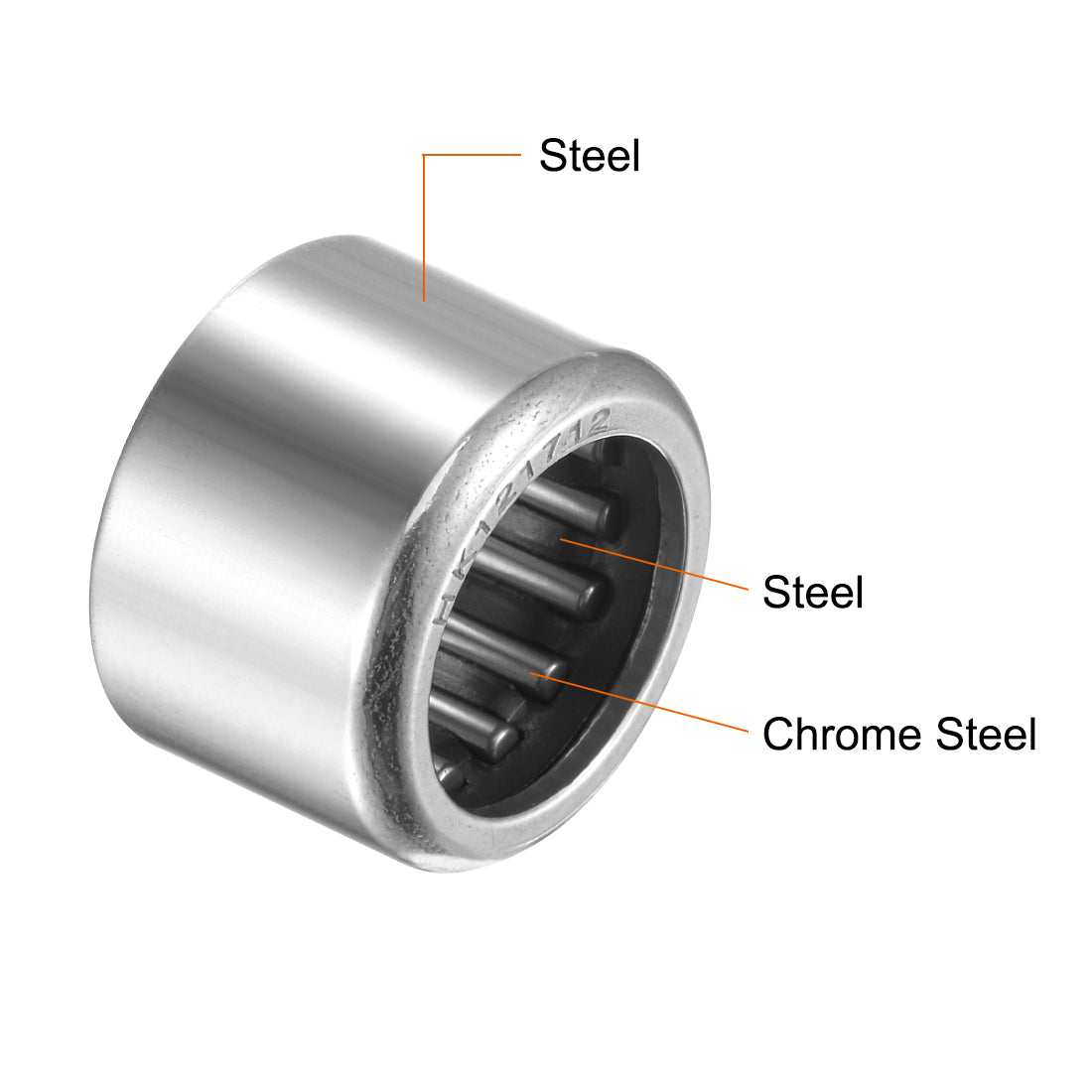 Harfington Needle Roller Bearings, Open End, Stamping Steel Drawn Cup Metric