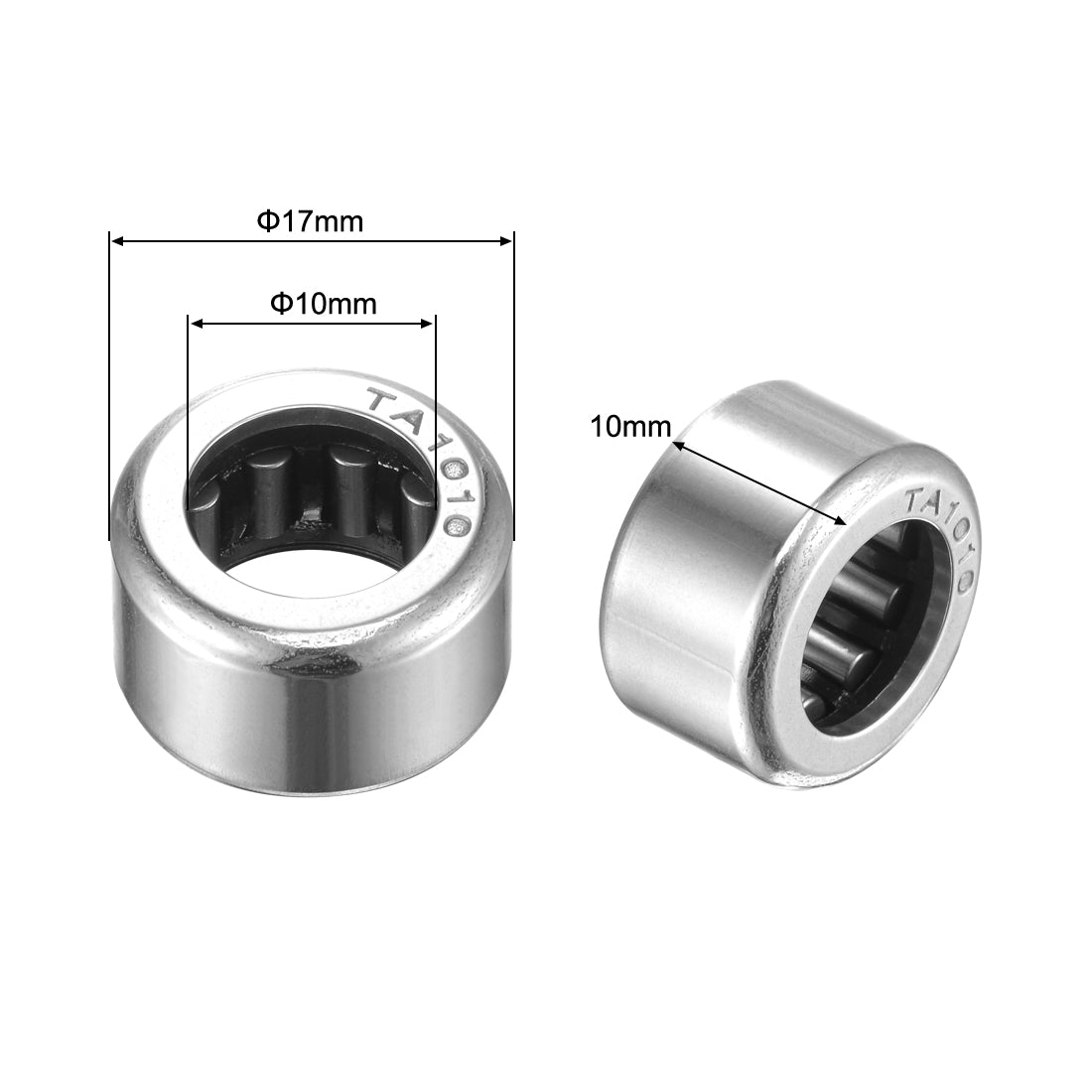 Harfington Needle Roller Bearings, Open End, Stamping Steel Drawn Cup Chrome Steel Rollers Metric