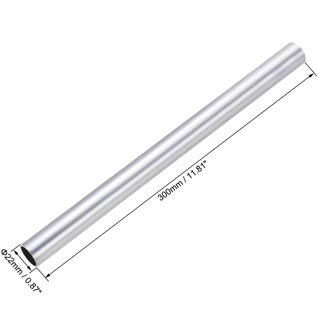 Harfington 6063 Aluminum Round Tube Seamless Pipe Tubing