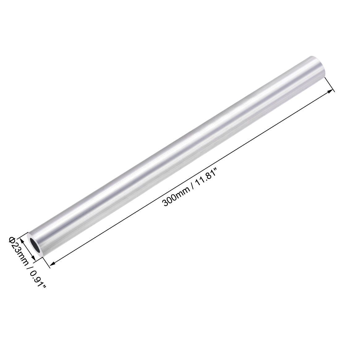 Harfington 6063 Aluminum Round Tube Seamless Pipe Tubing