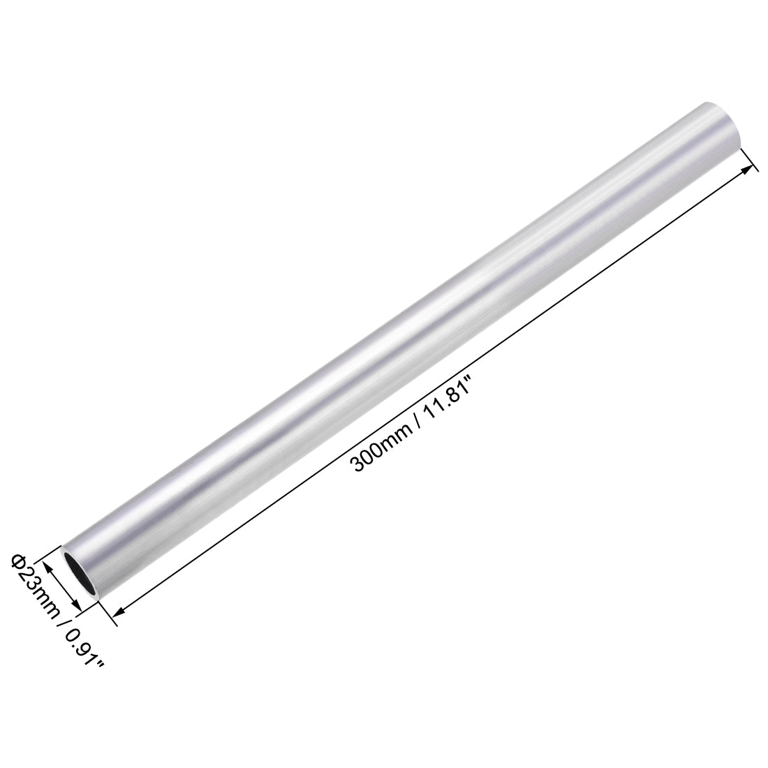 Harfington 6063 Aluminum Round Tube, Straight Pipes Tubing
