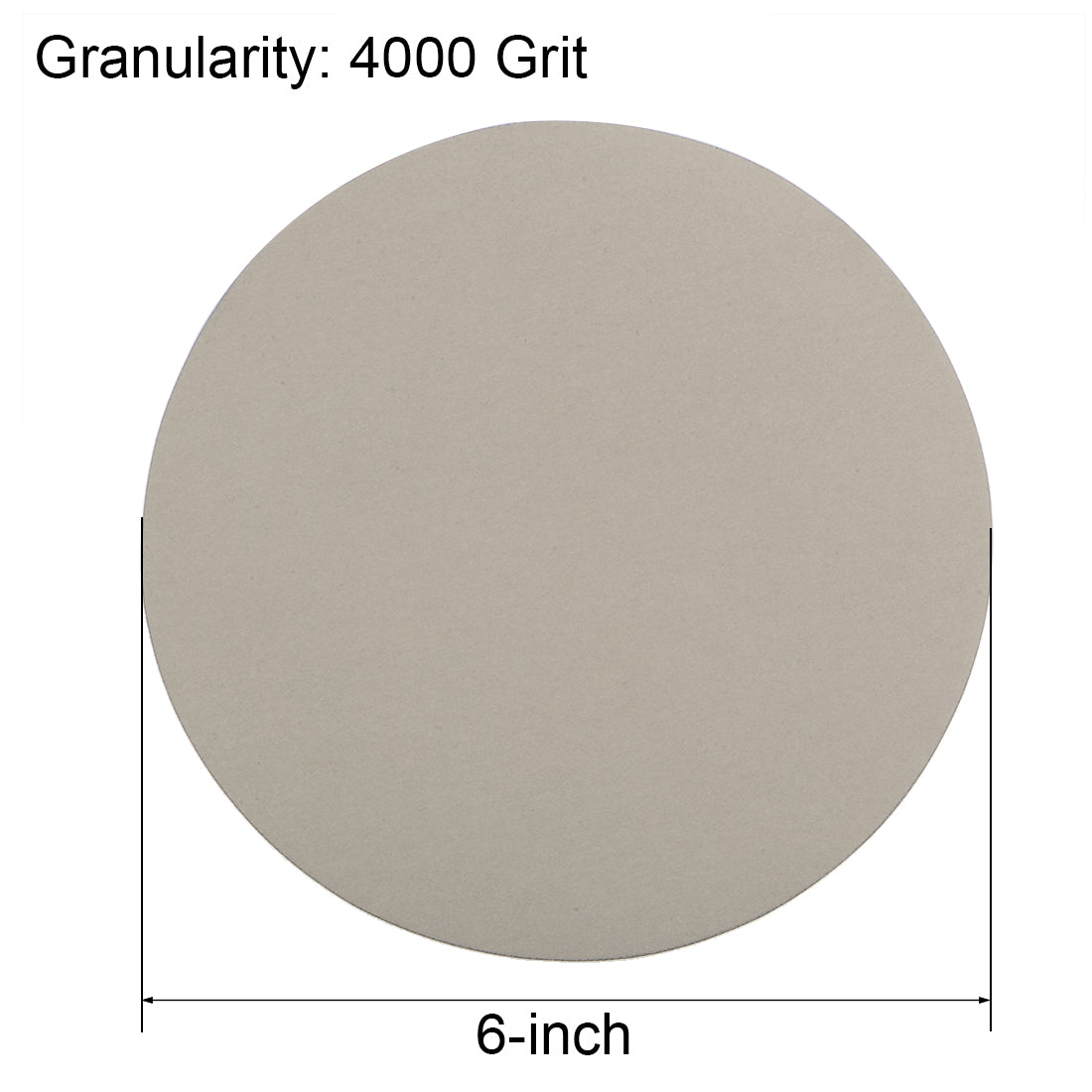 Harfington 6-Inch Hook and Loop Sanding Disc Wet / Dry Silicon Carbide 4000 Grit 3 Pcs