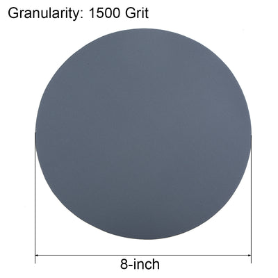 Harfington 8-Inch Hook and Loop Sanding Disc Wet / Dry Silicon Carbide 1500 Grit 3 Pcs