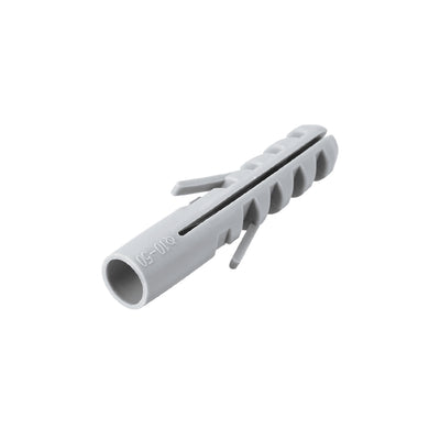 Harfington 10x50mm Plastic Expansion Tube Bolts Column Frame Fixings Gray 24pcs