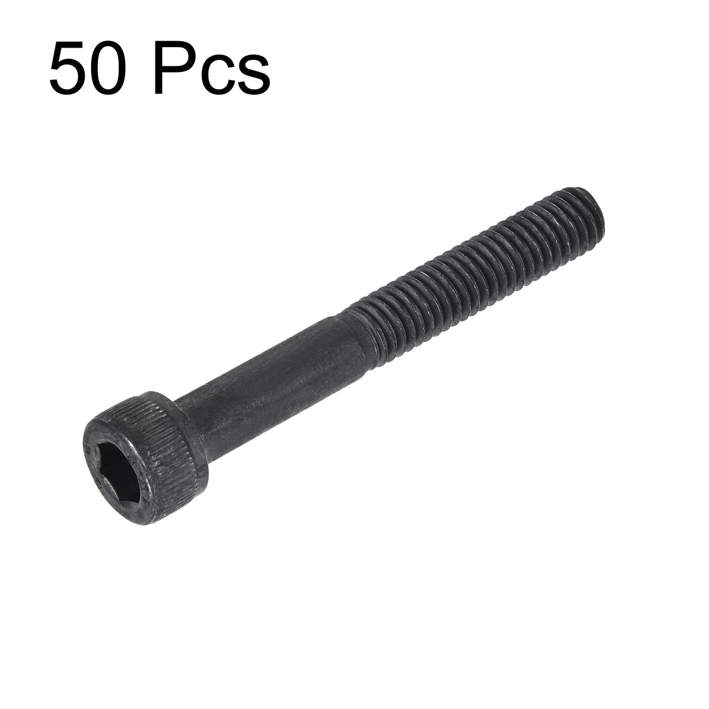 Harfington Metal Hex Socket Head Bolt Screws M6x45mm 50pcs