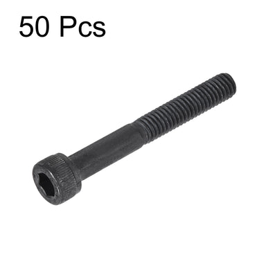Harfington Metal Hex Socket Head Bolt Screws M6x45mm 50pcs
