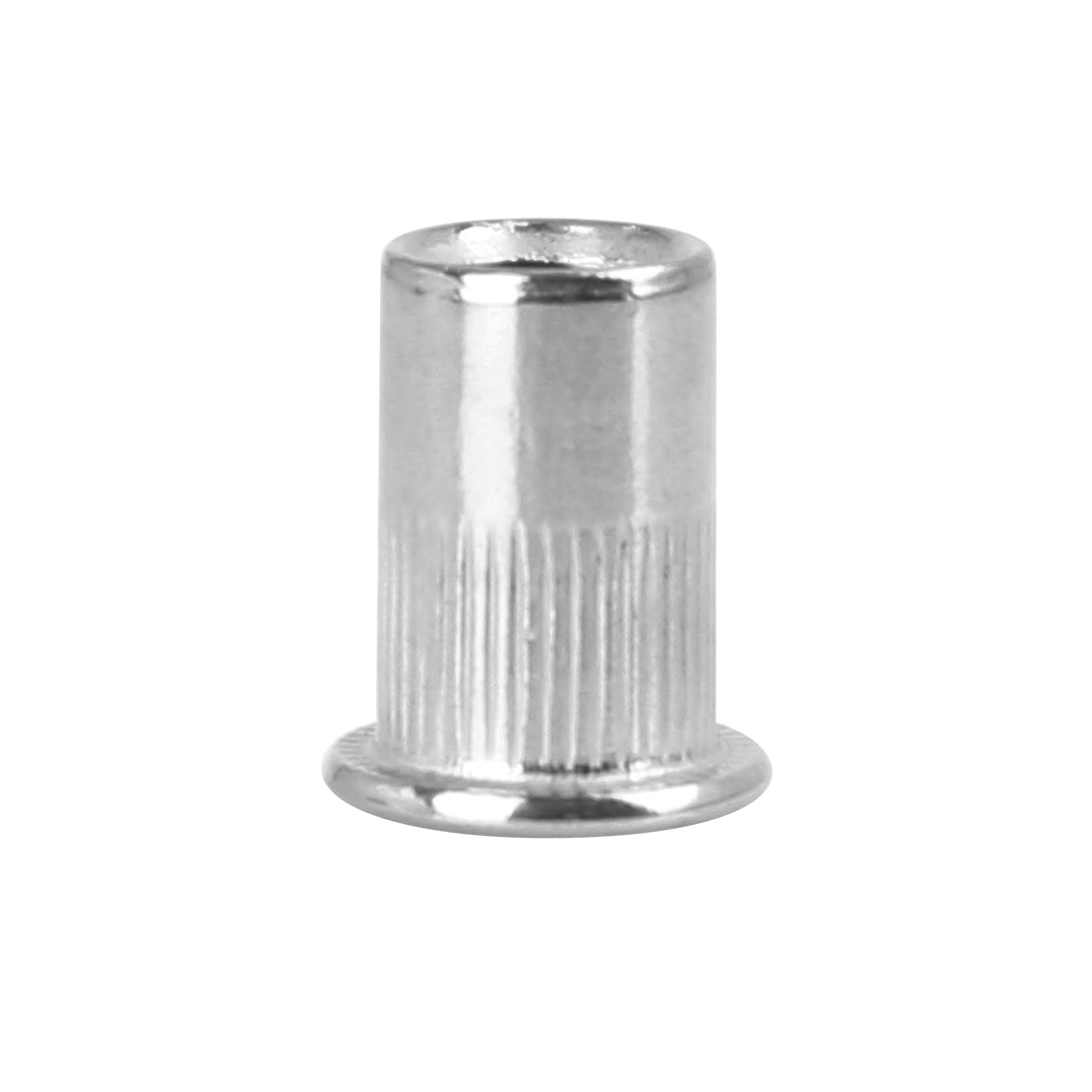 Harfington 55 Pcs Silver Tone Stainless Steel Car Flat Head Rivet Nut Threaded Insert
