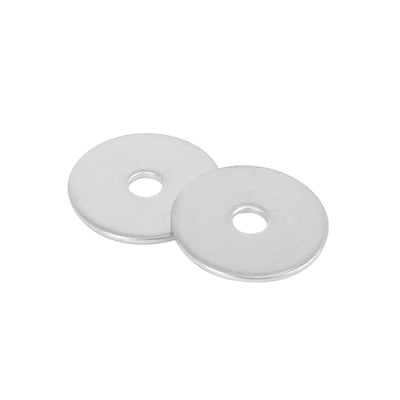 Harfington 55pcs M4 x 20mm x1.2mm Stainless Steel Car Fastener Sealing Flat Washer Gaskets