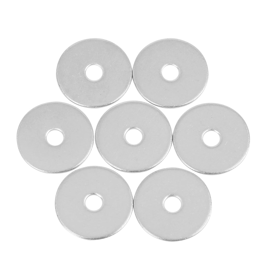 Harfington 55pcs M4 x 20mm x1.2mm Stainless Steel Car Fastener Sealing Flat Washer Gaskets