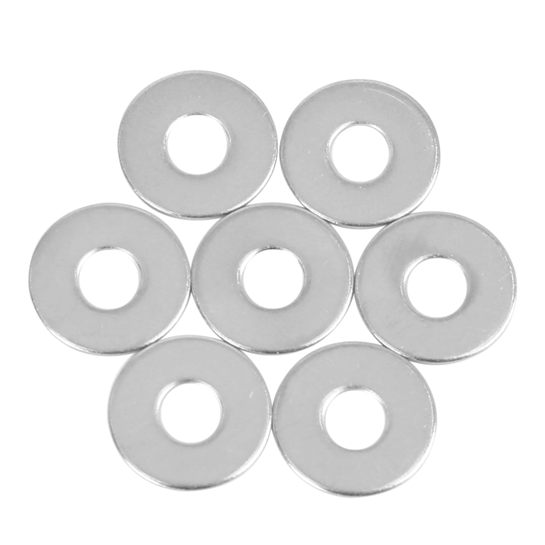 Harfington 110pcs M5 x 15mm x1mm Stainless Steel Car Fastener Sealing Flat Washer Gaskets