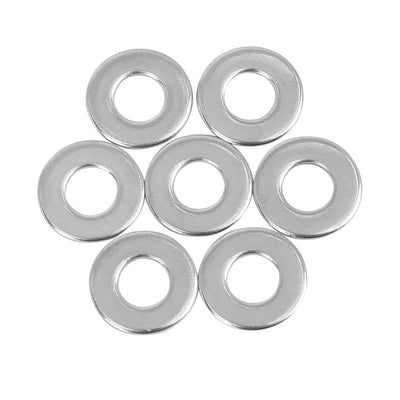 Harfington 110pcs M6 x 14mm x1.2mm Stainless Steel Car Fastener Sealing Flat Washer Gaskets