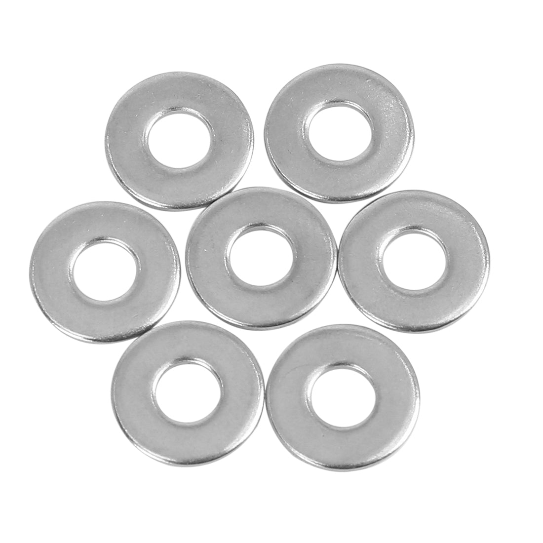 Harfington 55pcs M6 x 16mm x1.5mm Stainless Steel Car Fastener Sealing Flat Washer Gaskets
