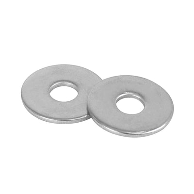 Harfington 110pcs M6 x 20mm x1.5mm Stainless Steel Car Fastener Sealing Flat Washer Gaskets