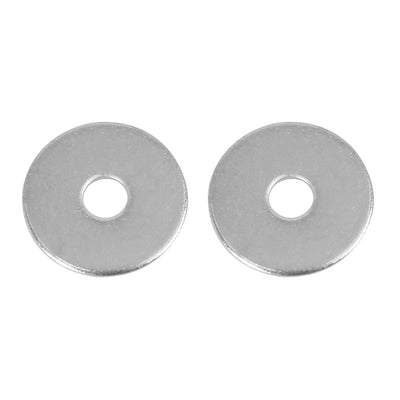 Harfington 55pcs M6 x 25mm x1.5mm Stainless Steel Car Fastener Sealing Flat Washer Gaskets