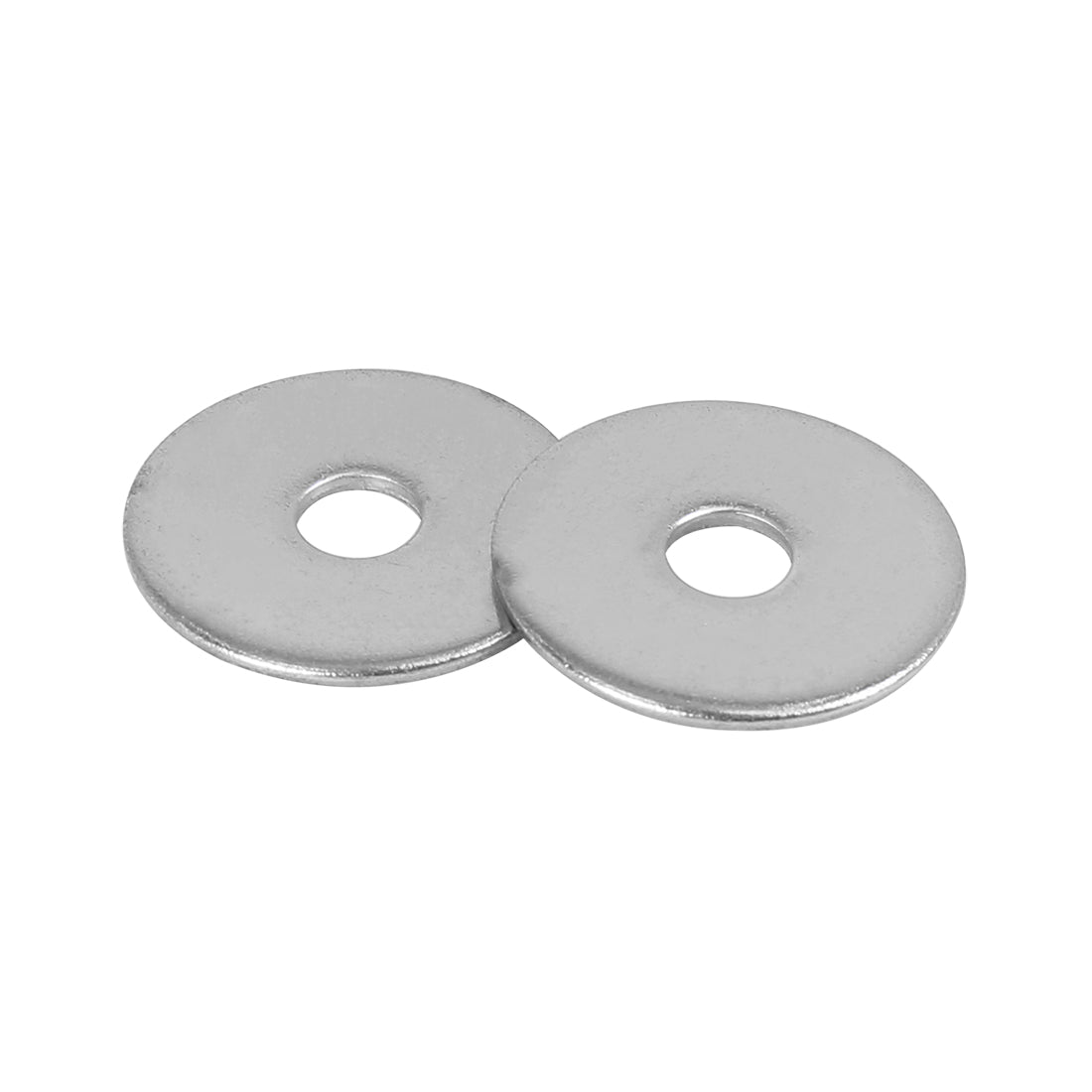 Harfington 55pcs M6 x 25mm x1.5mm Stainless Steel Car Fastener Sealing Flat Washer Gaskets