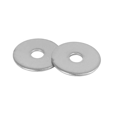 Harfington 55pcs M6 x 25mm x1.5mm Stainless Steel Car Fastener Sealing Flat Washer Gaskets