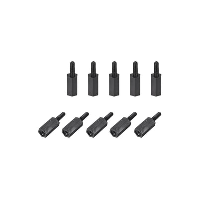 Harfington M2 Male to Female Hex Nylon Spacer Standoff 30pcs