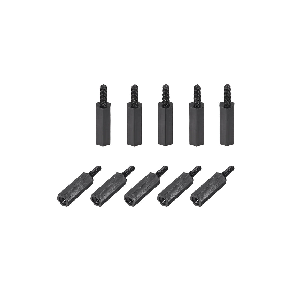 Harfington M2 Male to Female Hex Nylon Spacer Standoff 30pcs