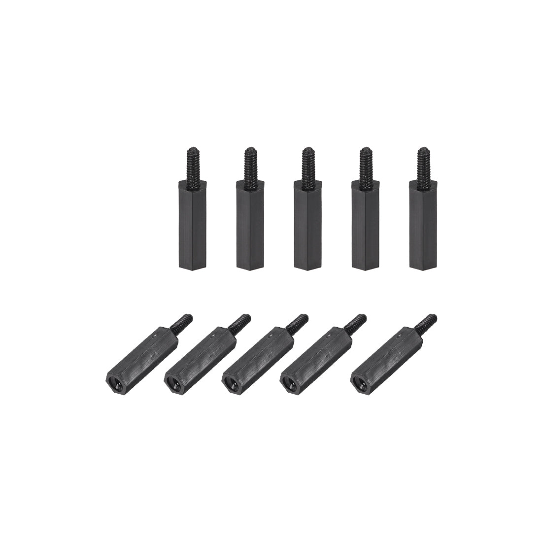 Harfington M2 Male to Female Hex Nylon Spacer Standoff 30pcs