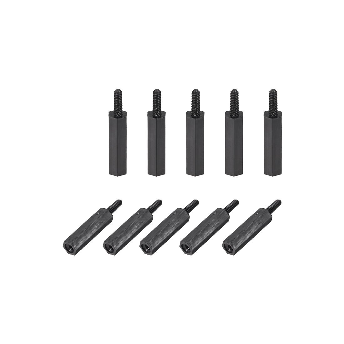 Harfington M2 Male to Female Hex Nylon Spacer Standoff 30pcs