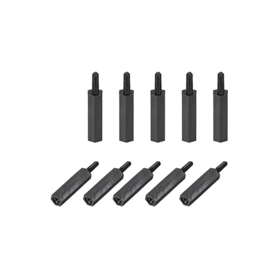 Harfington M2 Male to Female Hex Nylon Spacer Standoff 30pcs