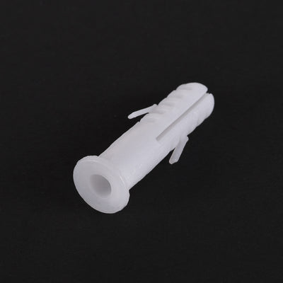 Harfington 10x41mm Plastic Bolts Expansion Pipe Column Frame Fixings White 75pcs