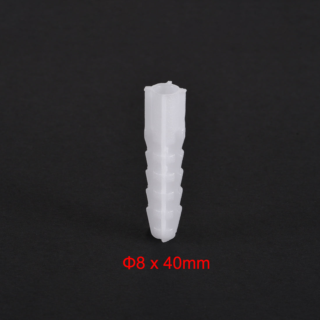 Harfington 8mmx40mm Plastic Expansion Tubes Column Frame Fixings White 150pcs