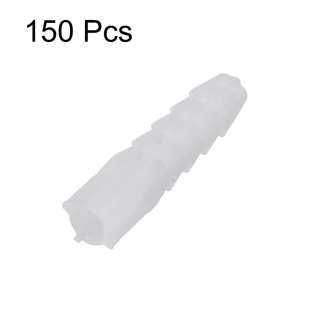 Harfington 8mmx40mm Plastic Expansion Tubes Column Frame Fixings White 150pcs
