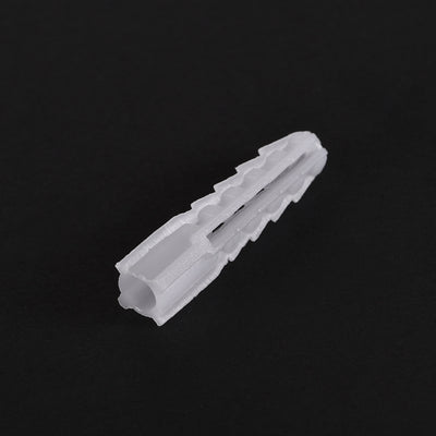 Harfington 8mmx39mm Plastic Expansion Tubes Column Frame Fixings White 200pcs