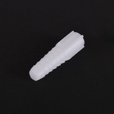 Harfington 10x40mm Plastic Expansion Tube Bolts Column Frame Fixings White 30pcs
