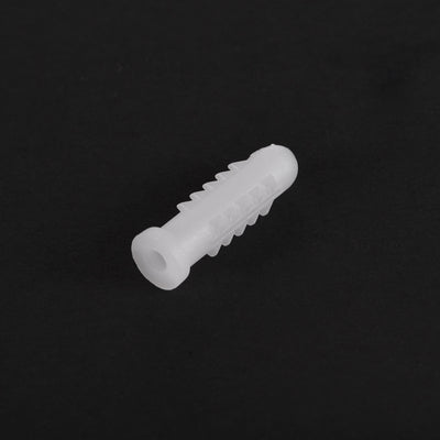 Harfington 6x25mm Plastic Bolts Expansion Pipe Column Frame Fixings White 30pcs