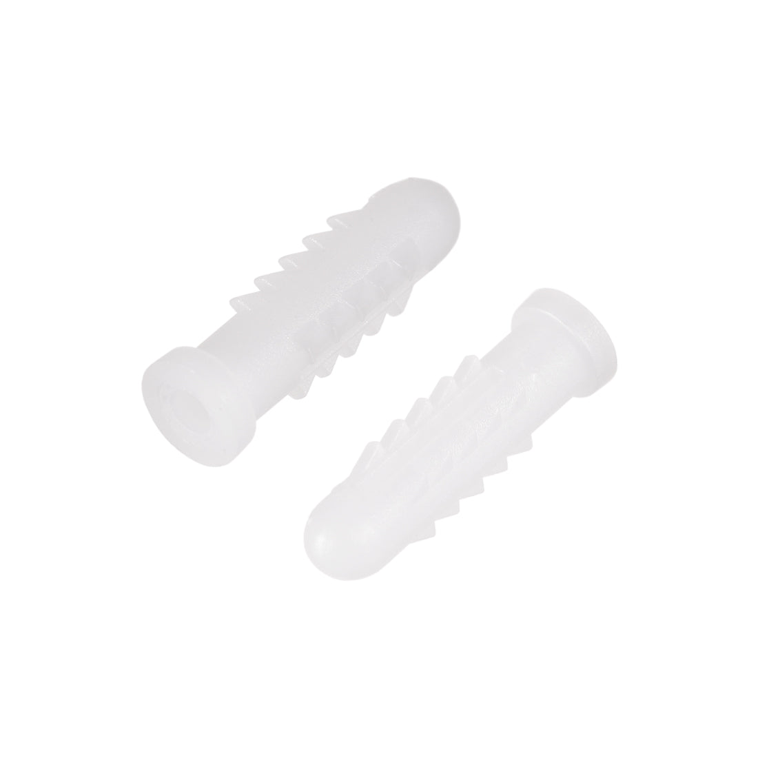 Harfington 6x25mm Plastic Bolts Expansion Pipe Column Frame Fixings White 30pcs